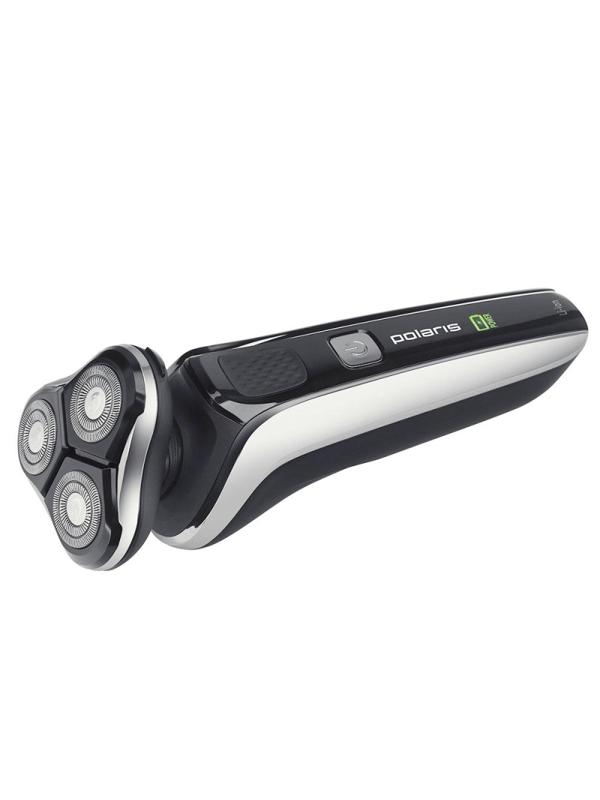 Электробритва POLARIS PMR 0307RC wet&dry PRO 5 blades+, черный/хром