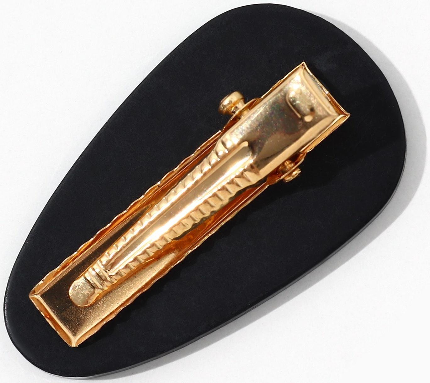 Заколка для волос акриловая каплевидная 