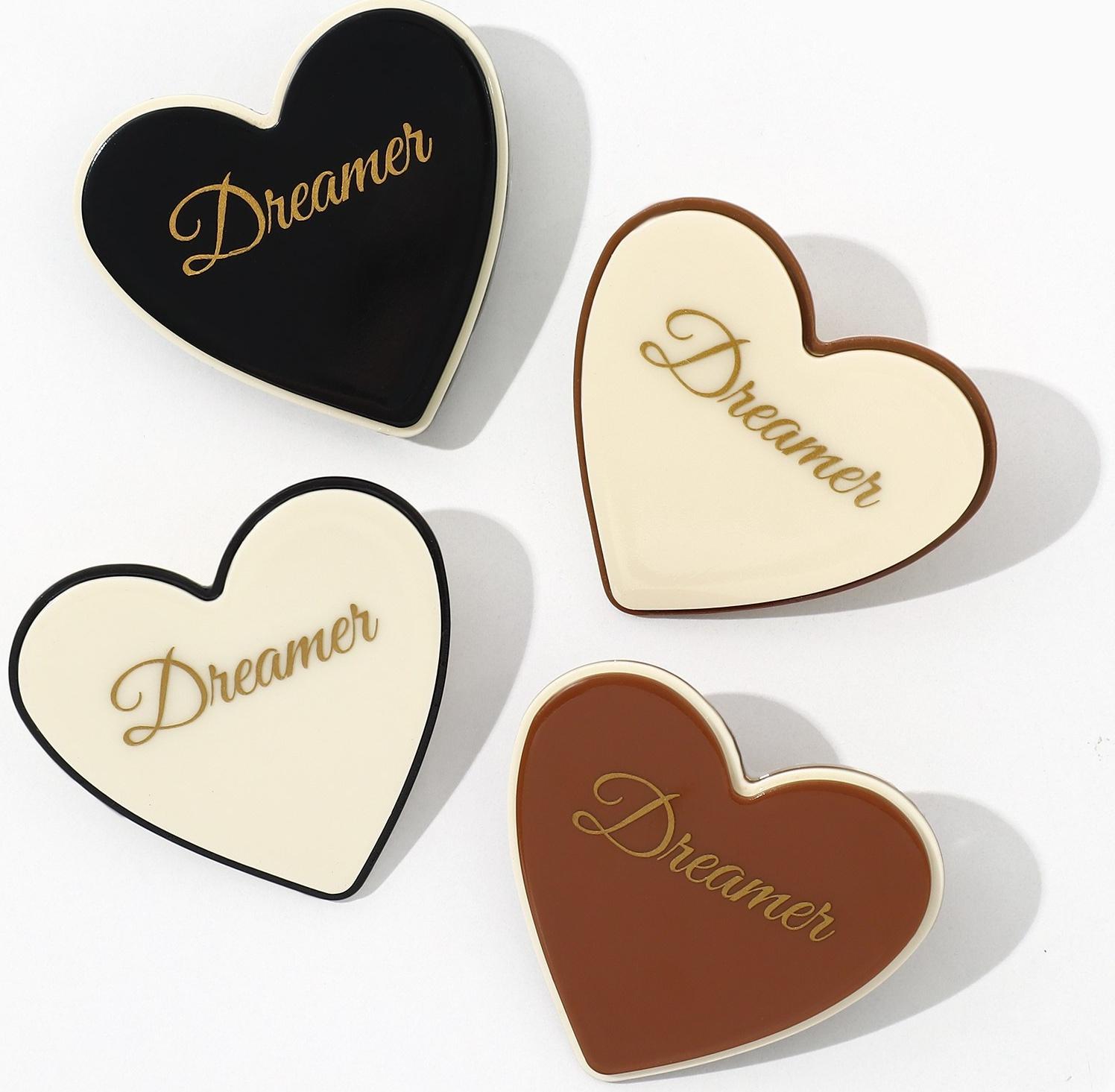 Заколка для волос  акриловая  Dreamer, микс, 3.5 х 3.5 см