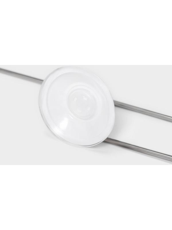 Держатель для полотенец на вакуумной присоске Доляна, 26,5×6,5×6 см