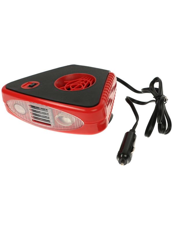 Тепловентилятор в автомобиль, 12 В, 150 Вт, подсветка, выносная ручка, провод 1,3 м