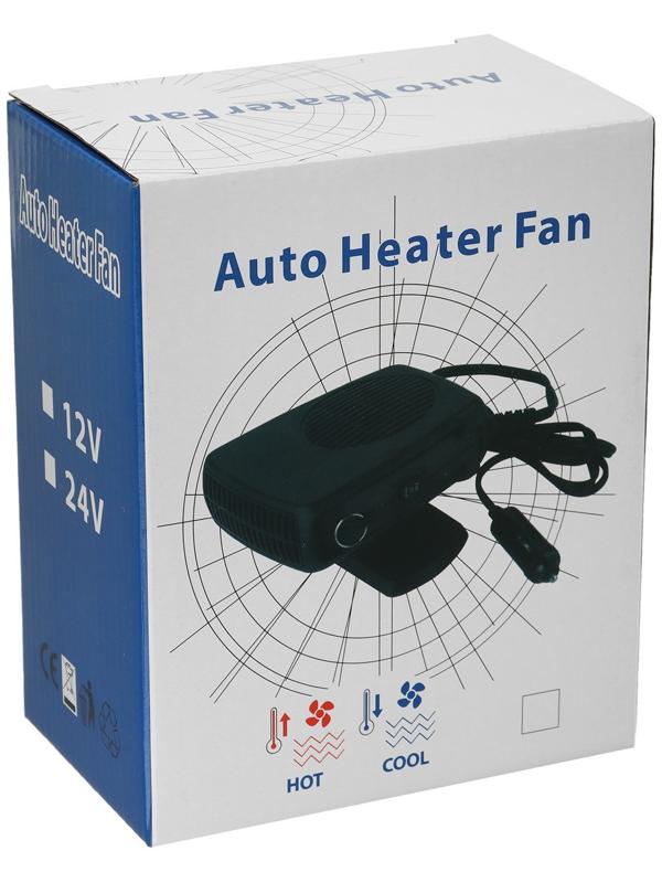 Тепловентилятор в автомобиль, 12 В, 150 Вт, выносная ручка, провод 1,3 м