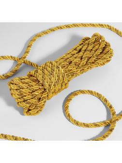 Шнур витой, d = 8 мм, 9 ± 1 м, цвет золотой