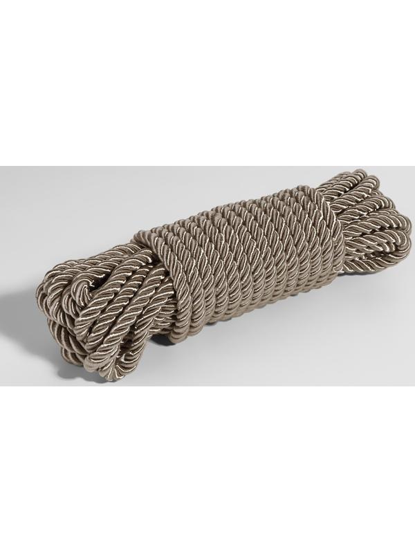 Шнур витой, d = 8 мм, 9 ± 1 м, цвет светло-серый