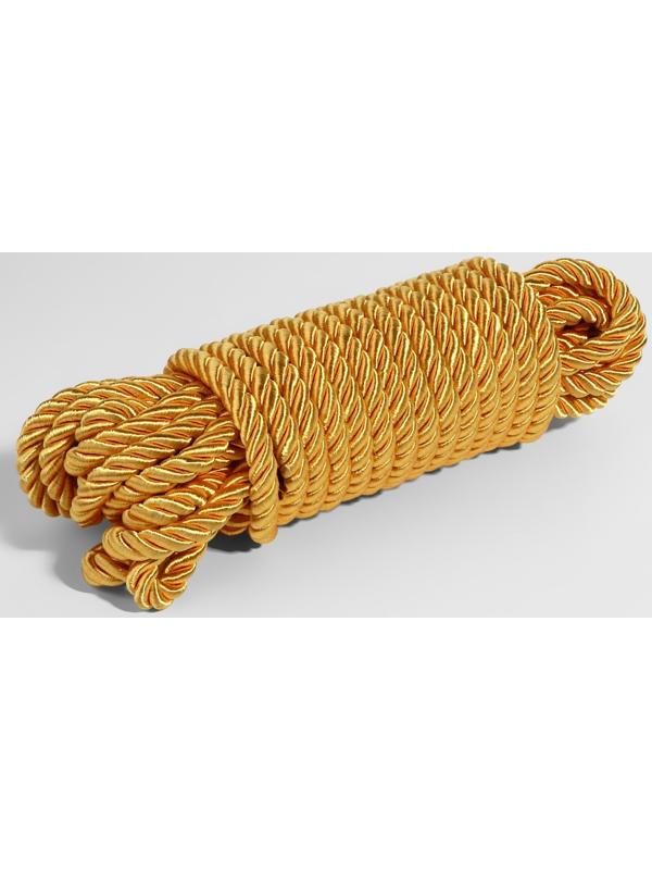 Шнур витой, d = 10 мм, 9 ± 1 м, цвет золотой