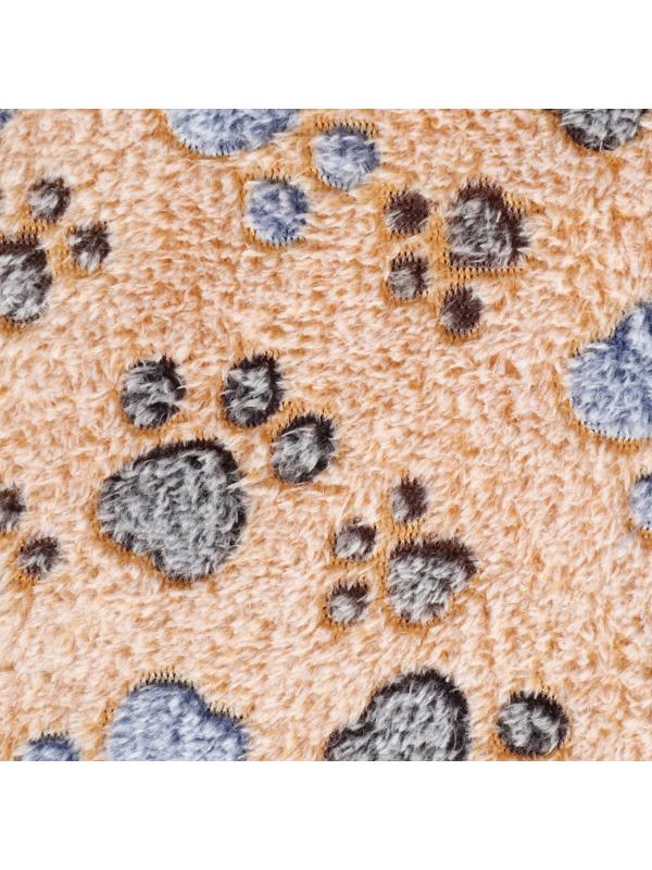 Коврик для отдыха животных, двусторонний (флис+ротанг), 40 х 30 см,бежевый