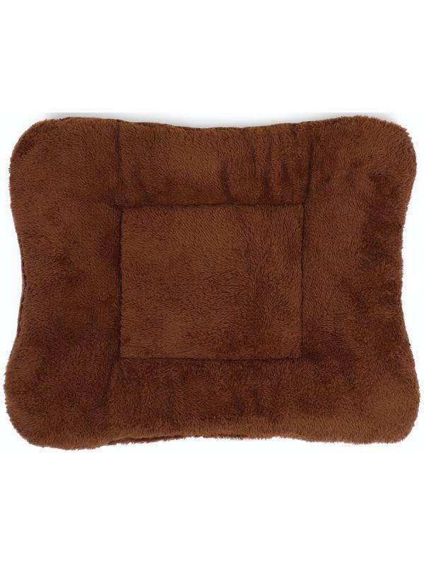 Матрас для животных, двухсторонний, 67 х 53 см, коричневый