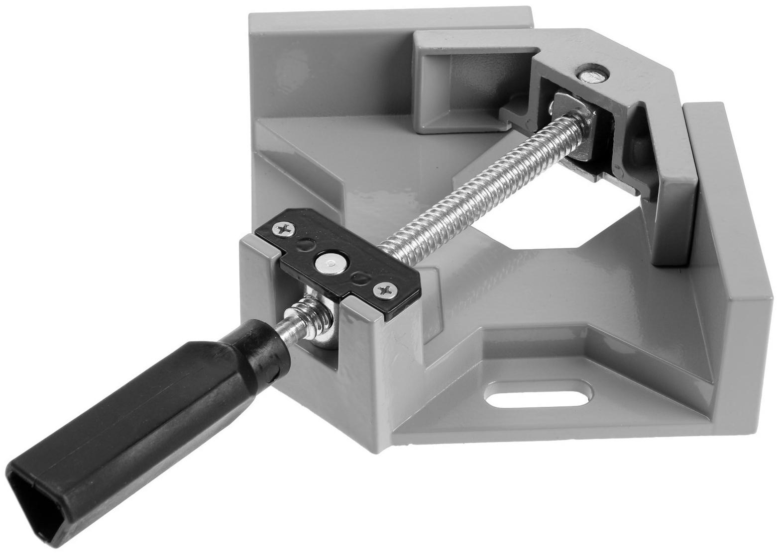 Струбцина угловая ТУНДРА, металлическая, один зажим, 68 мм