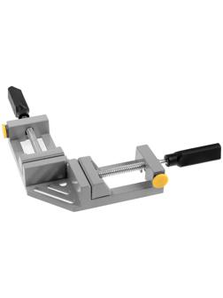 Струбцина угловая усиленная ТУНДРА, металлическая, два зажима, 68 мм