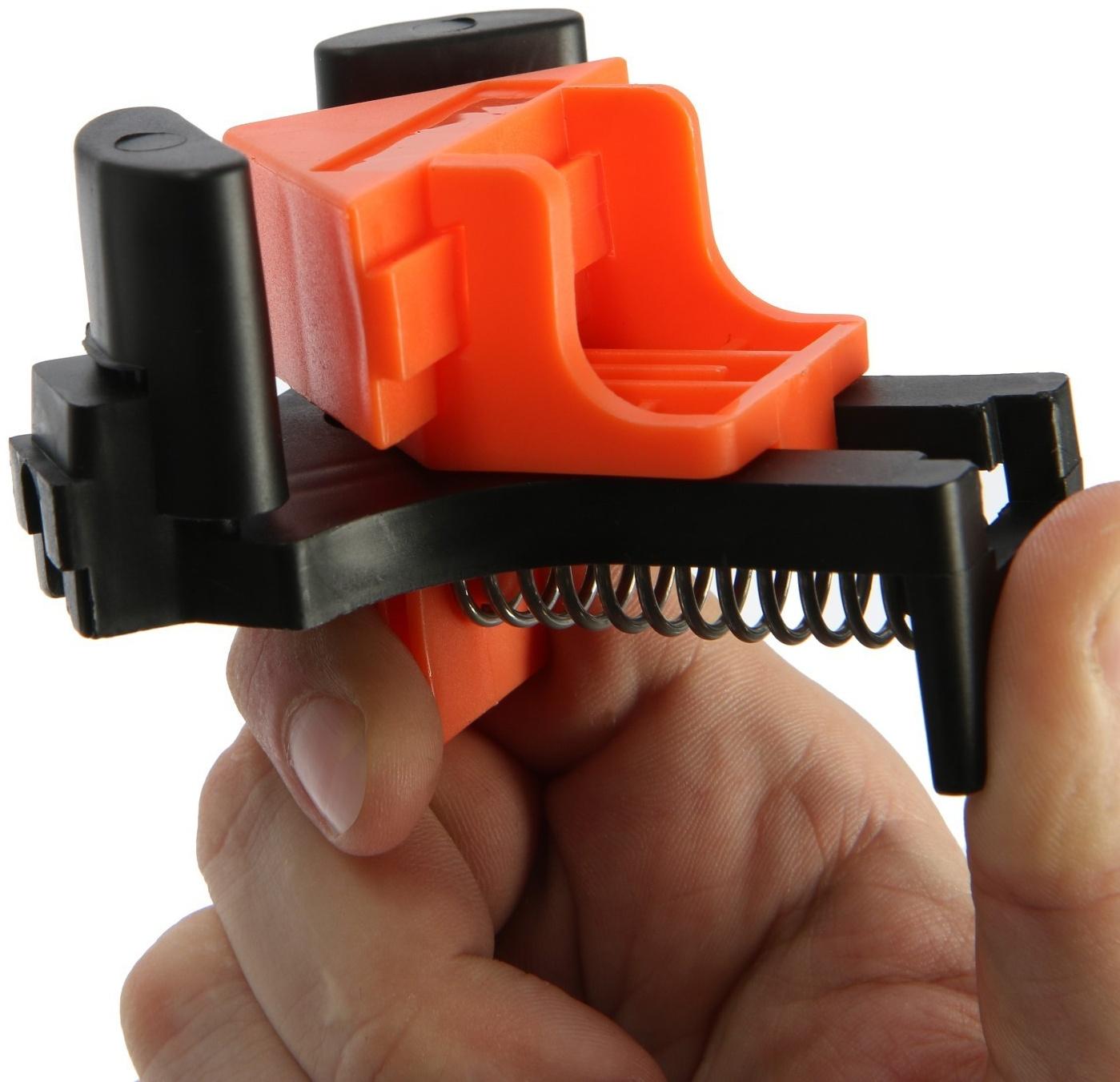 Мини угловая струбцина ЛОМ, зажим до 25 мм, 1 шт.