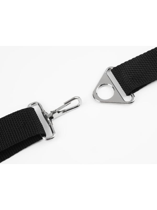 Полукольцо-пластина для сумки, 15/32 мм, 2 шт, цвет серебряный