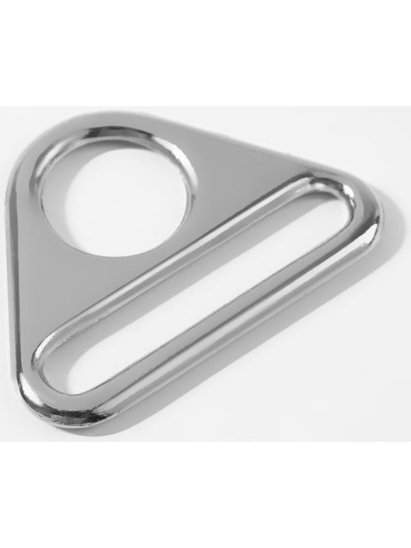 Полукольцо-пластина для сумки, 15/32 мм, 2 шт, цвет серебряный