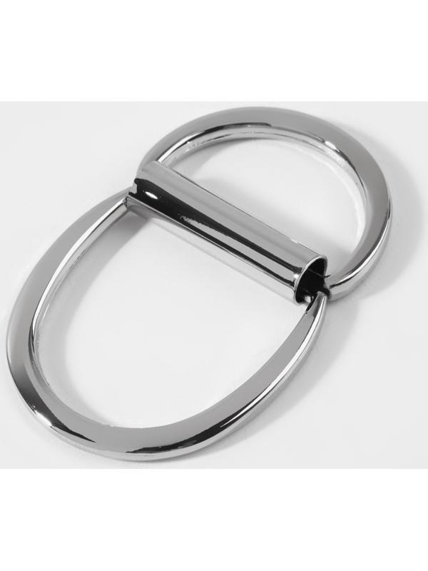 Полукольцо для сумок двойное, d = 20 мм, толщина - 1 мм, 2 шт, цвет серебряный