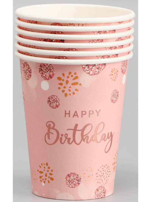 Стаканы бумажные «С днём рождения», 6 штRC[-1]:R[5]C.