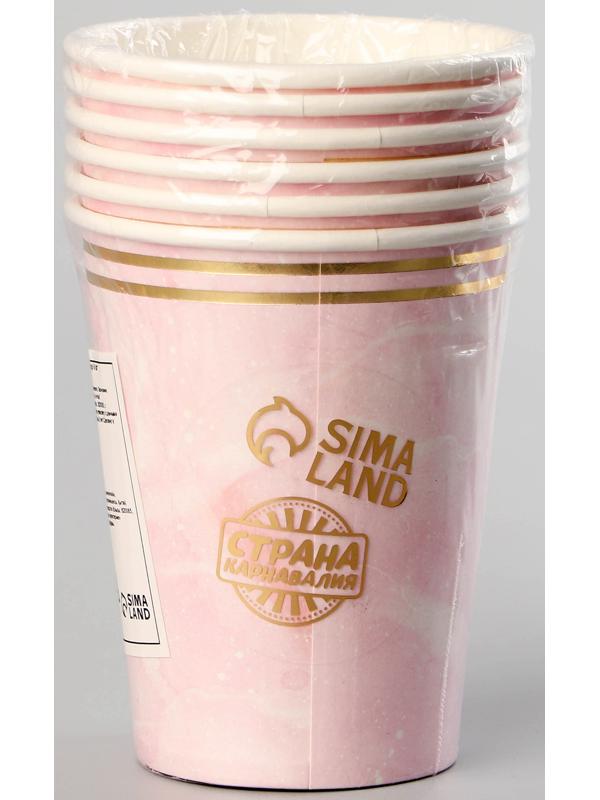 Стаканы бумажные «Золотой единорог», 6 шт.