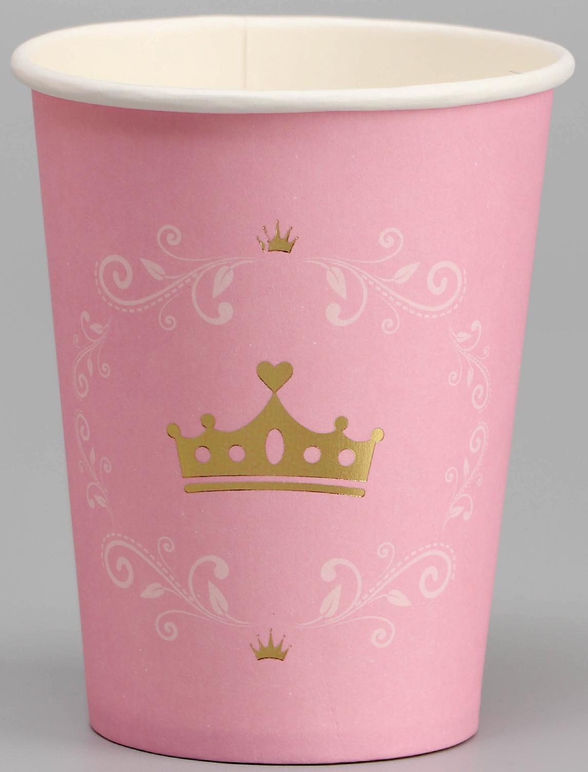 Стаканы бумажные «Золотая корона», 6 шт.