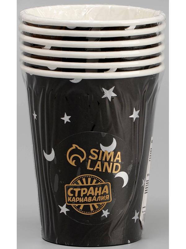 Стаканы бумажные «Ночное небо», 6 шт.