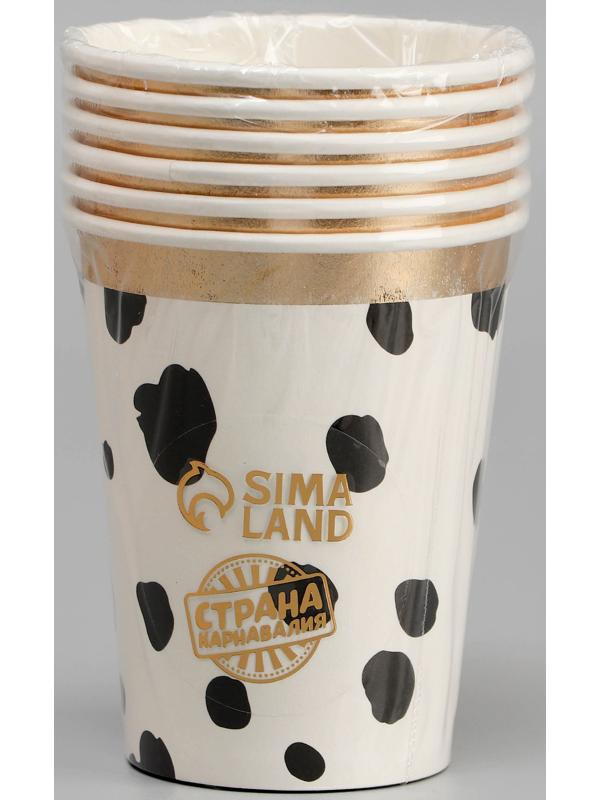 Стаканы бумажные «Пятнышки», 6 шт.