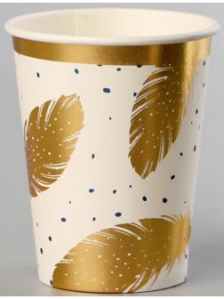 Стаканы бумажные «Золотое перо», 6 шт.