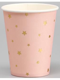 Стаканы бумажные «Золотые звёздочки», 6 шт