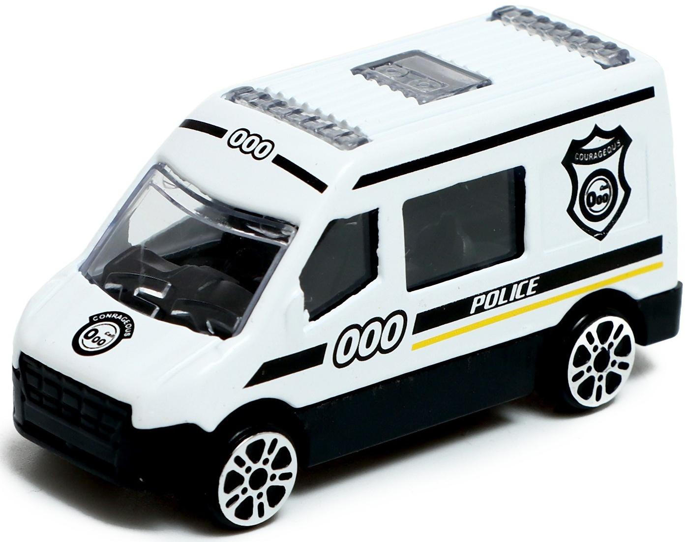 Машина металлическая «Спецслужбы», в банке, цвет МИКС