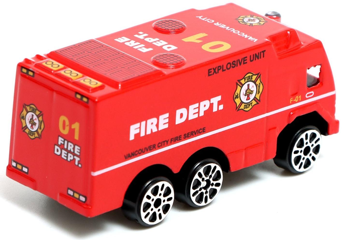 Машина металлическая «Спецслужбы» в банке, цвет МИКС