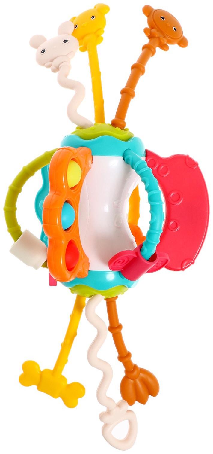 Развивающая игрушка «Весёлые зверята», с тактильными резиночками