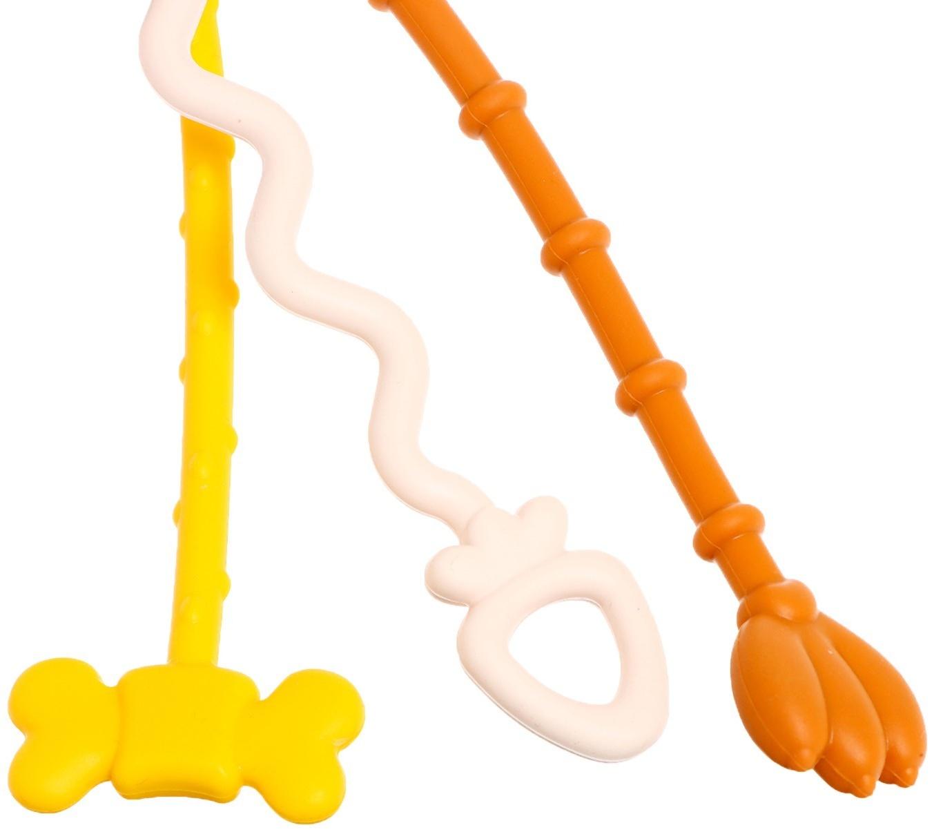 Развивающая игрушка «Весёлые зверята», с тактильными резиночками