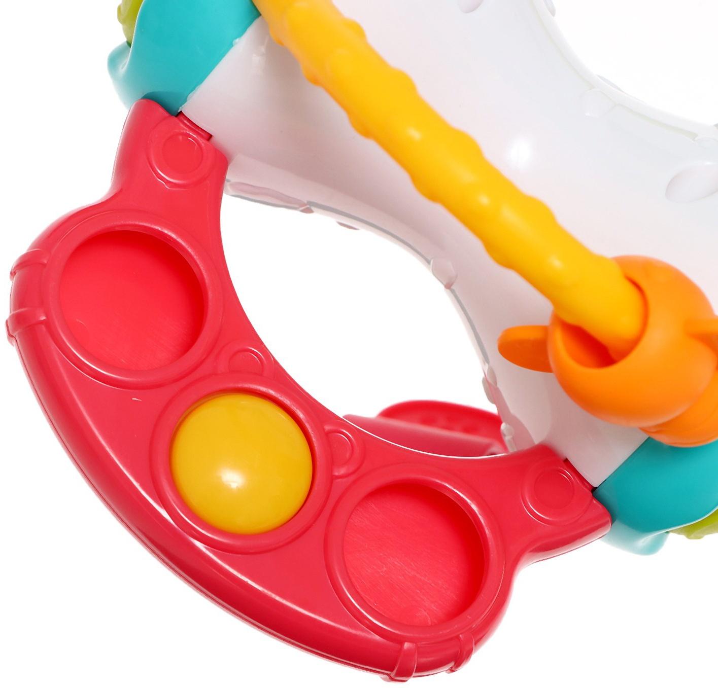 Развивающая игрушка «Весёлые зверята», с тактильными резиночками