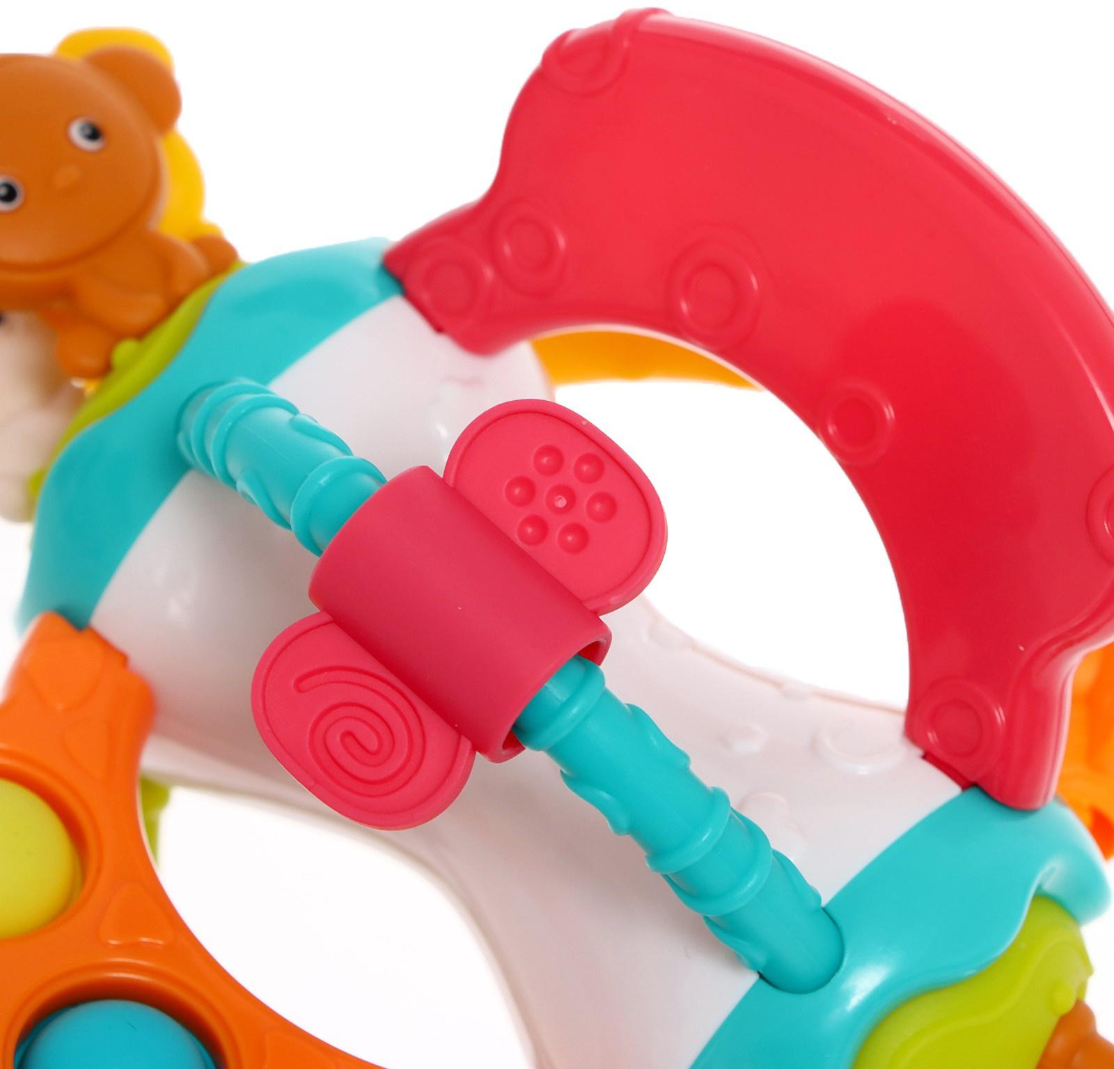 Развивающая игрушка «Весёлые зверята», с тактильными резиночками