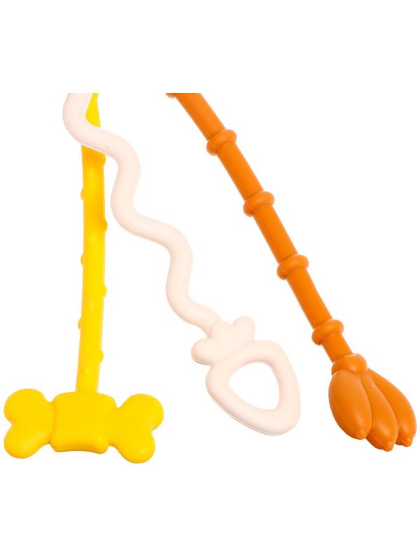 Развивающая игрушка «Весёлые зверята», с тактильными резиночками