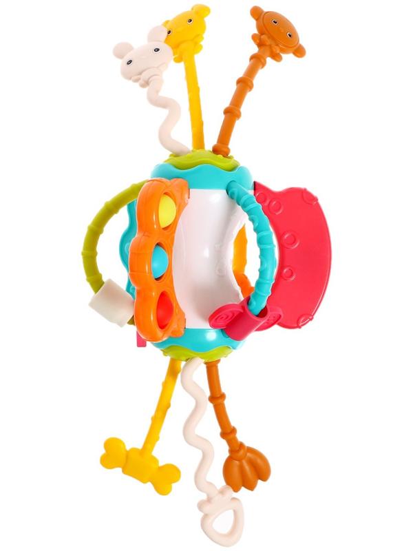 Развивающая игрушка «Весёлые зверята», с тактильными резиночками