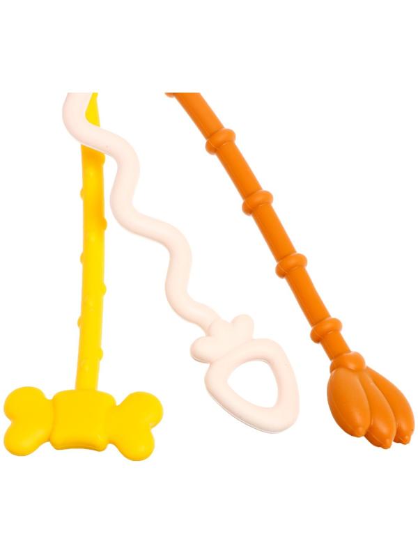 Развивающая игрушка «Весёлые зверята», с тактильными резиночками