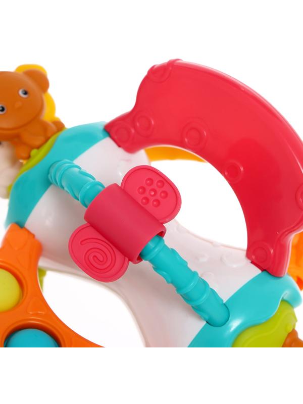 Развивающая игрушка «Весёлые зверята», с тактильными резиночками