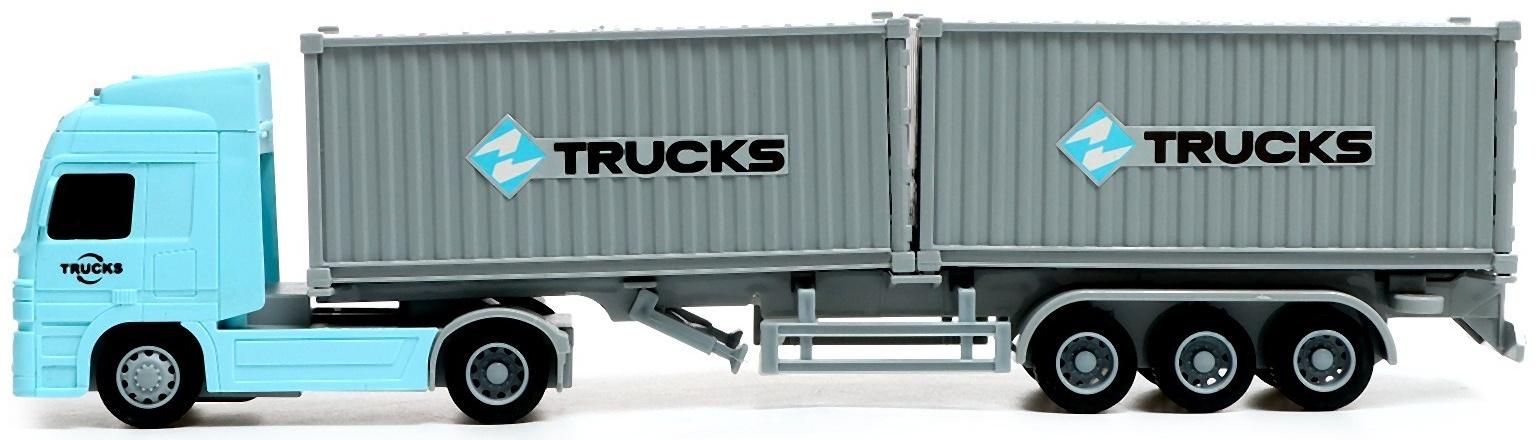 Грузовик инерционный «Контейнеровоз», 1:50, свет, звук