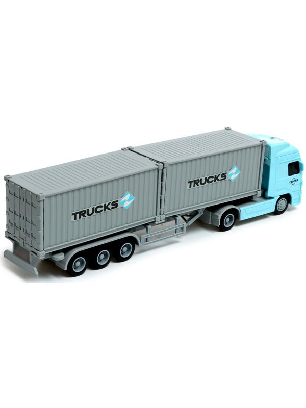 Грузовик инерционный «Контейнеровоз», 1:50, свет, звук