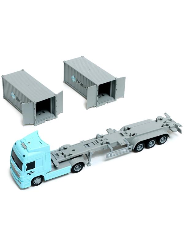 Грузовик инерционный «Контейнеровоз», 1:50, свет, звук