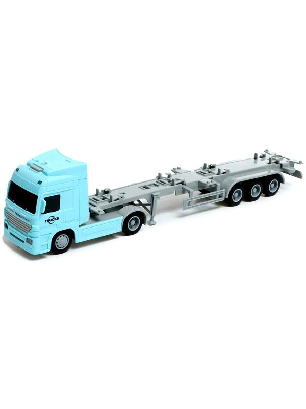 Грузовик инерционный «Контейнеровоз», 1:50, свет, звук