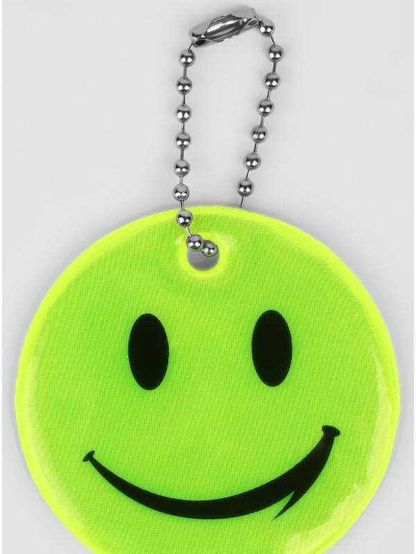 Светоотражающий элемент «Смайл Классика», 5 × 5 см, цвет жёлтый