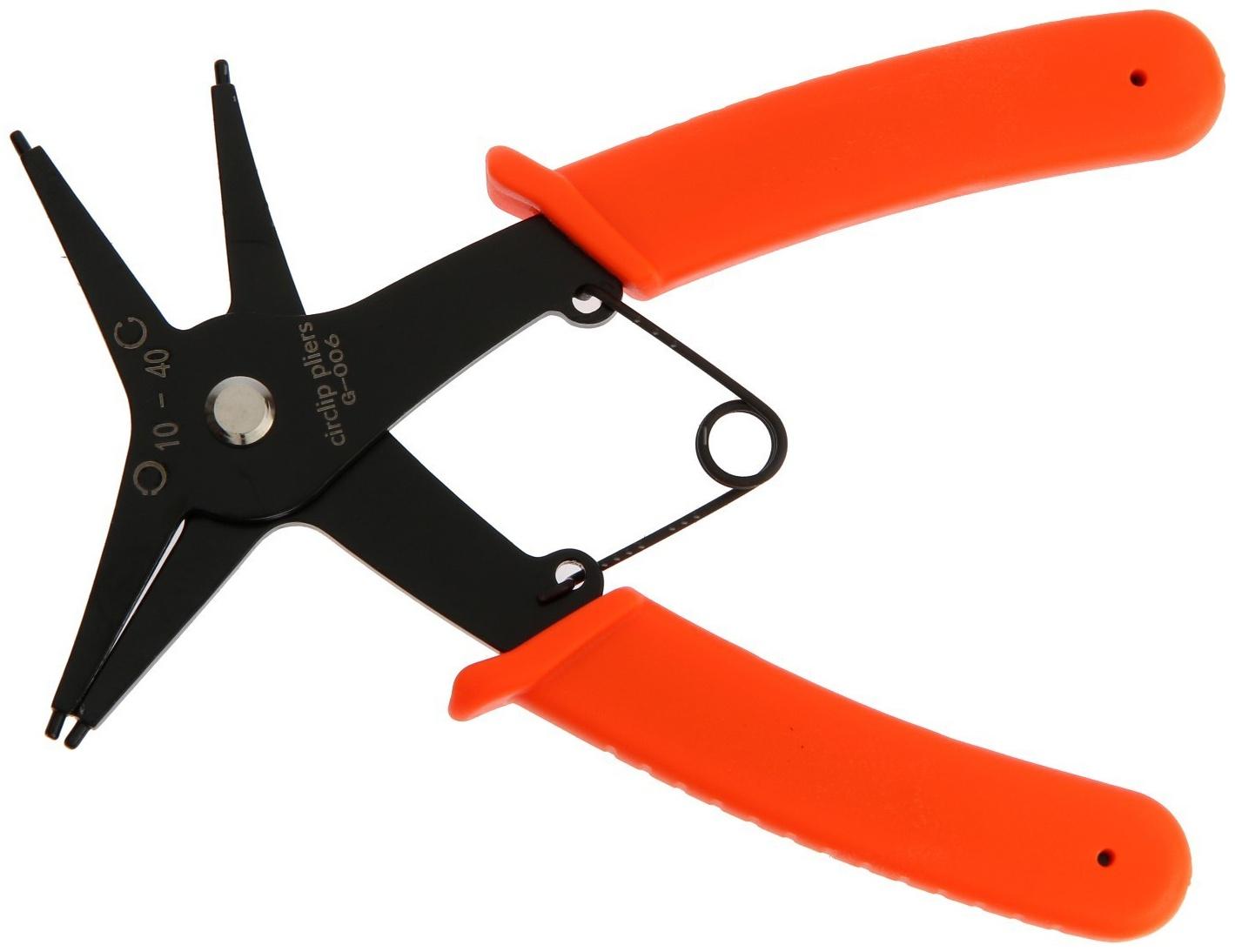 Съемник внешних и внутренних стопорных колец ЛОМ 2 в 1, губки на сжим и разжим, 150 мм