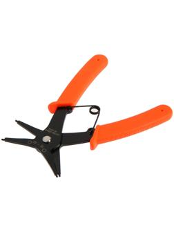 Съемник внешних и внутренних стопорных колец ЛОМ 2 в 1, губки на сжим и разжим, 150 мм