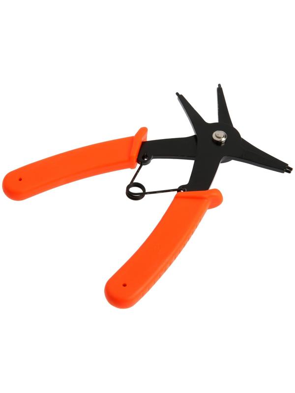 Съемник внешних и внутренних стопорных колец ЛОМ 2 в 1, губки на сжим и разжим, 150 мм