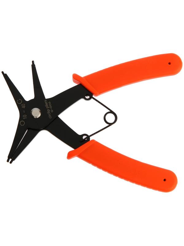 Съемник внешних и внутренних стопорных колец ЛОМ 2 в 1, губки на сжим и разжим, 150 мм