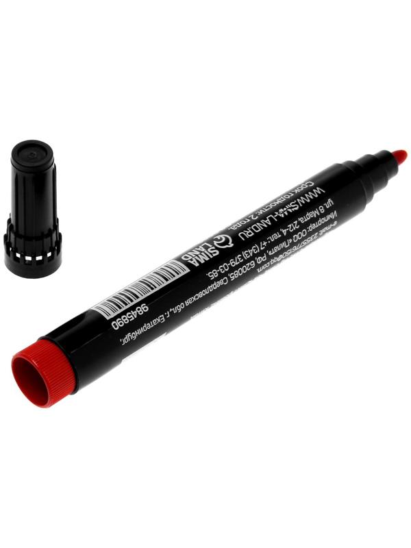 Маркер строительный ТУНДРА, перманентный, красный, ширина линии 3 мм