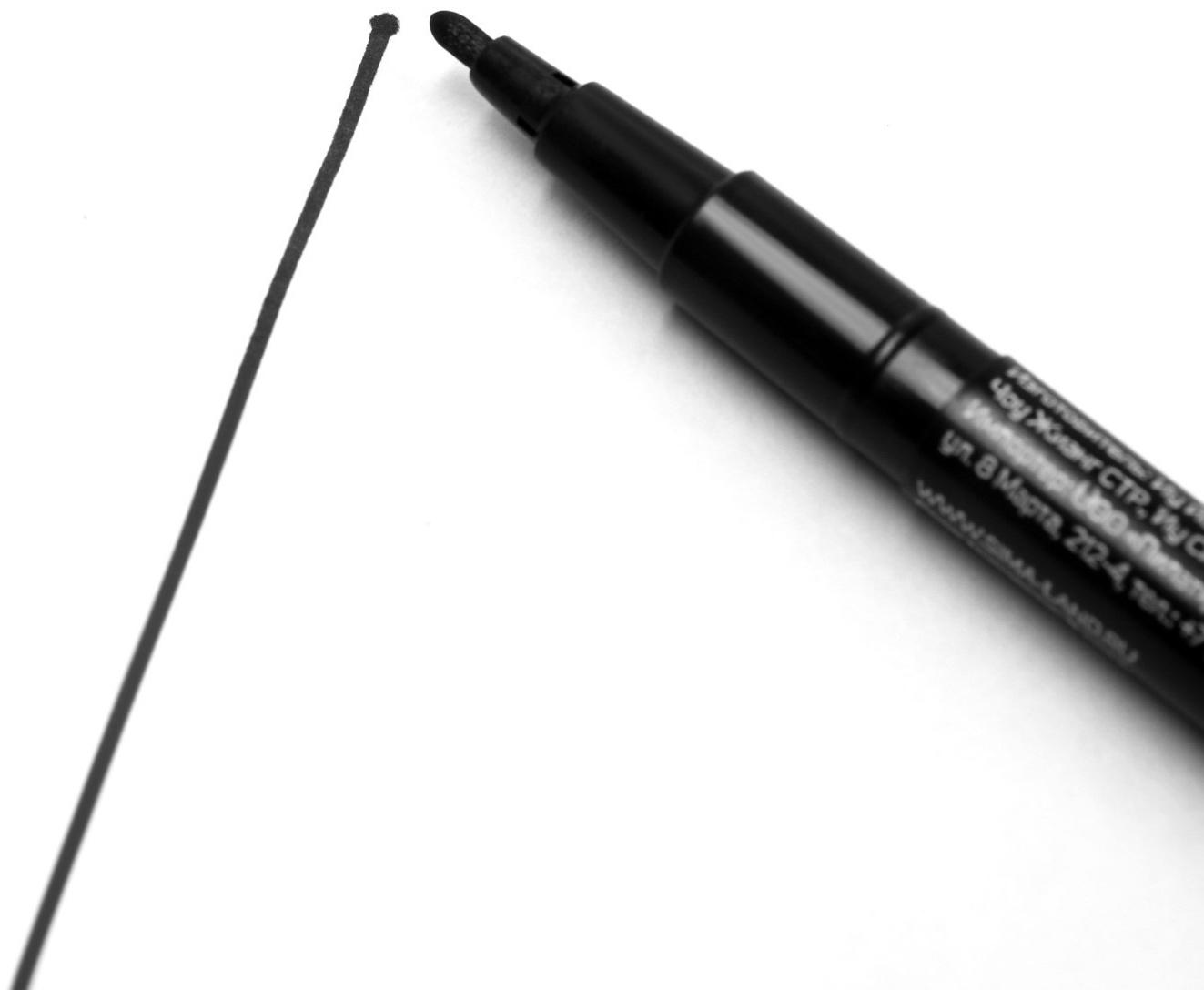 Маркер строительный ТУНДРА, перманентный, двухсторонний, черный, 1-1.5 мм