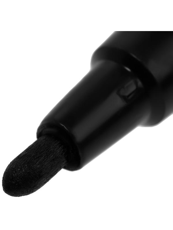 Маркер строительный ТУНДРА, перманентный, двухсторонний, черный, 1-1.5 мм