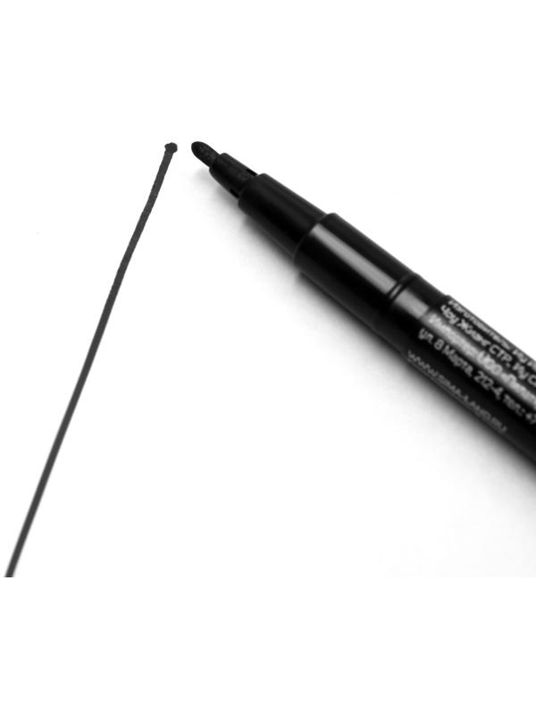 Маркер строительный ТУНДРА, перманентный, двухсторонний, черный, 1-1.5 мм