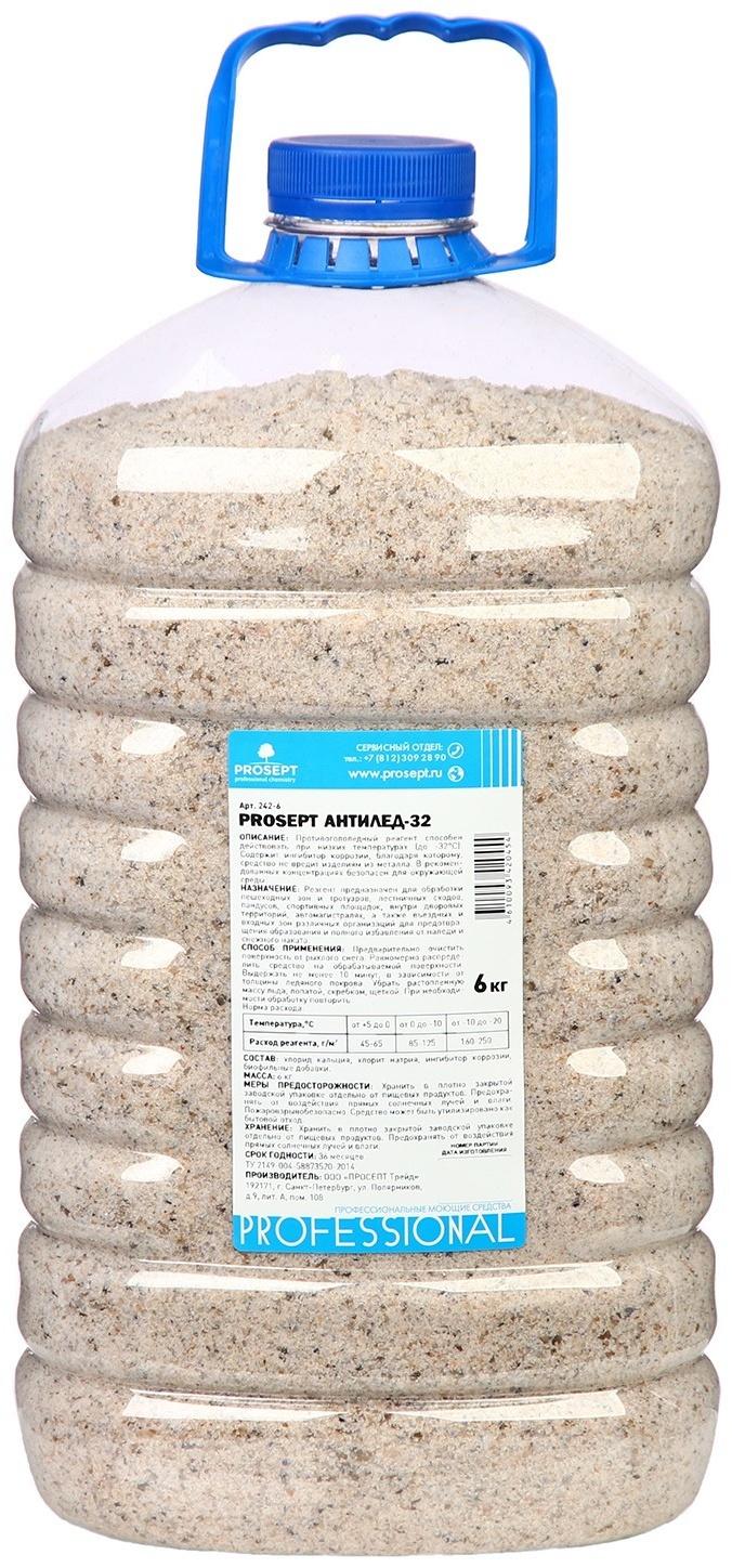 Антигололед - PROSEPT 32 готовый состав 6 кг