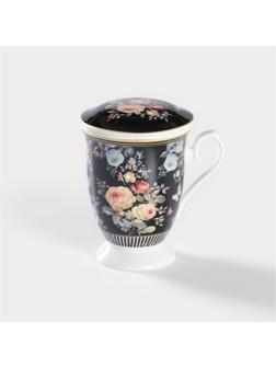 Кружка керамическая с ситом «Кобальт», 300 мл