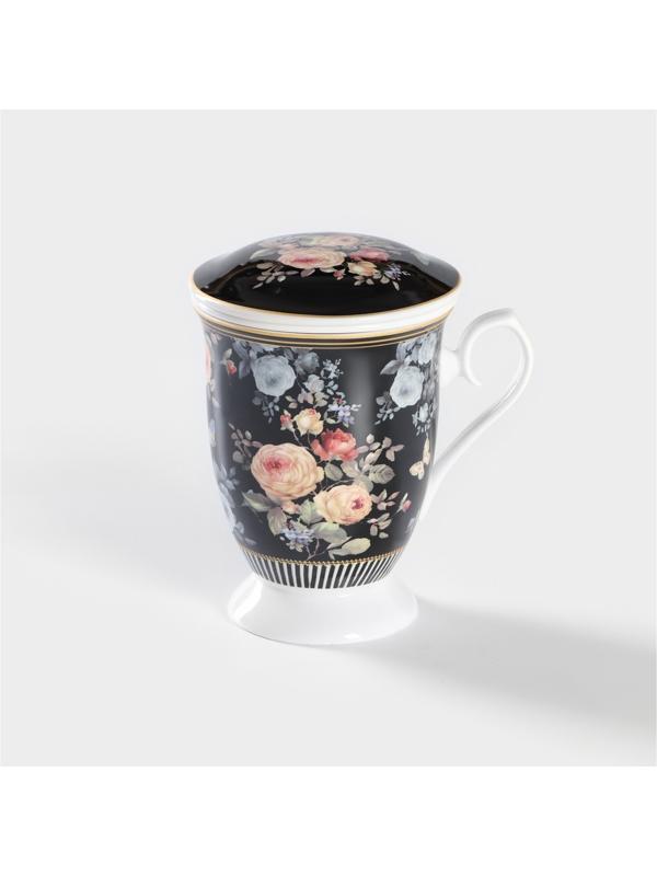 Кружка керамическая с ситом «Кобальт», 300 мл